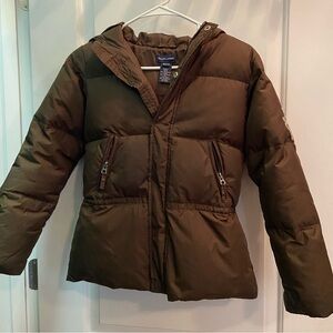 Ralph Lauren brown down coat size 8/10